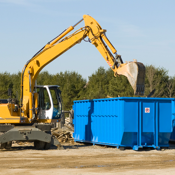 can i choose the location where the residential dumpster will be placed in Huntley Nebraska